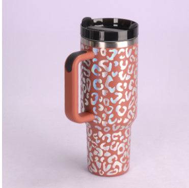 Insulated Tumbler with Handle, Straw & Lid - Chic Market Collection 