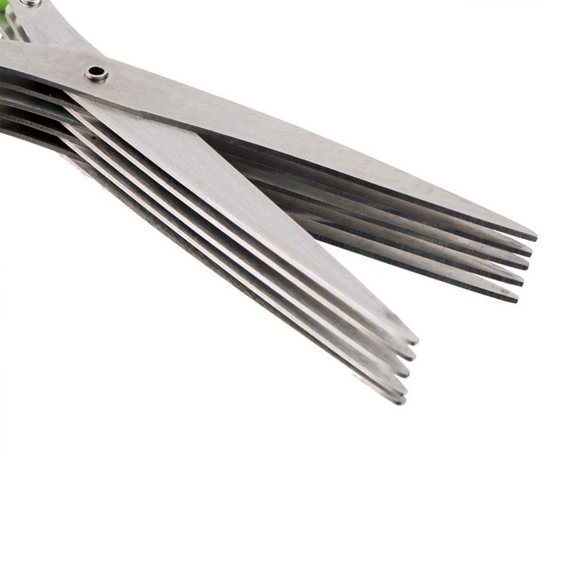 Multifunctional Stainless Steel Herb & Onion Cutting Scissors - Chic Market Collection 