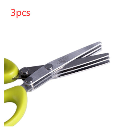 Multifunctional Stainless Steel Herb & Onion Cutting Scissors - Chic Market Collection 